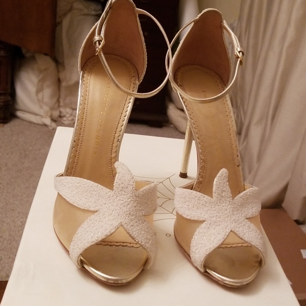 Charlotte Olympia Sandrine Starfish Beaded Sandals